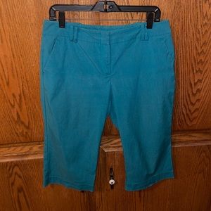 Teal blue Capri pants